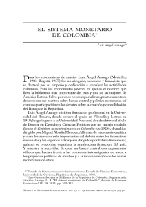 El sistema monetario de Colombia”, Revista de Economía