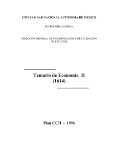 Temario de Economía II (1614) - DGIRE
