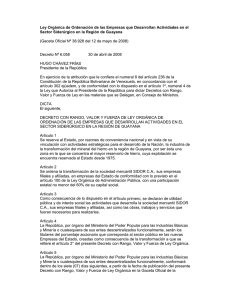 Ley Orgánica de Ordenación de las Empresas que Desarrollan