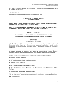 ley sobre el uso de medios electronicos y firma electronica