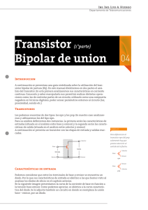 Transistor (1°parte) Bipolar de union