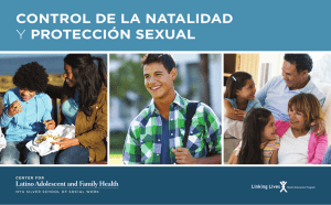 CONTROL DE LA NATALIDAD Y PROTECCIóN SEXUAL