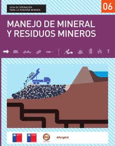 manejo de mineral y residuos mineros