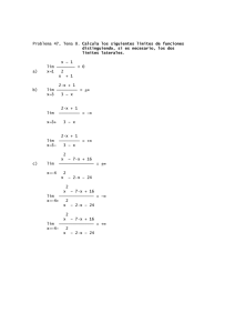 Problema 47, Tema 8. Calcula los siguientes límites de funciones