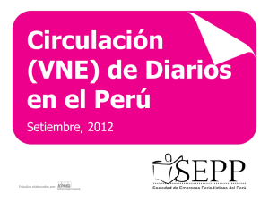 Circulación (VNE) de Diarios en el Perú