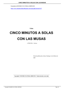 cinco minutos a solas con las musas