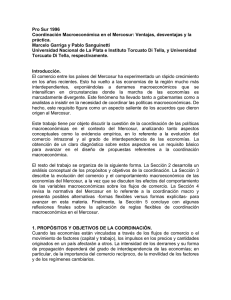 Pro Sur 1996 Coordinación Macroeconómica en el Mercosur