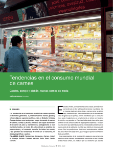 Tendencias en el consumo mundial de carnes