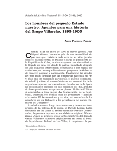 Los hombres del pequeño Estado nuestro. Apuntes para una