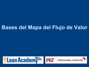 Session 1-6 Notes: Bases del Mapa del Flujo de Valor