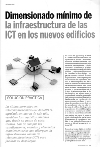 Dimensionado mínimo de la infraestructura de las ICT en los nuevos