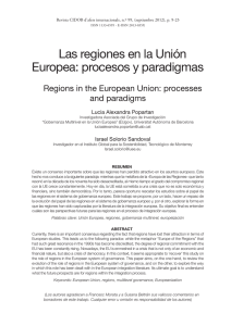 Las regiones en la Unión Europea: procesos y paradigmas