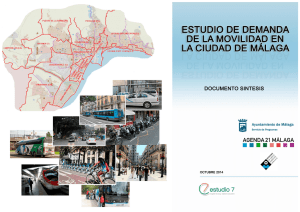 documento de síntesis del Estudio de Movilidad