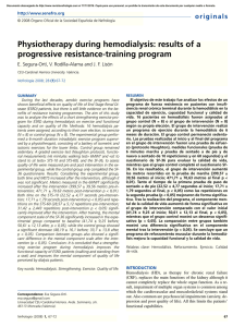 Physiotherapy during hemodialysis: results of a progressive
