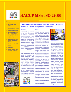 HACCP MS e ISO 22000