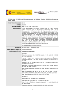 TÍTULO: Ley 53/2002, de 30 de diciembre, de Medidas Fiscales