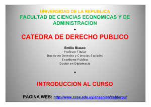 catedra de derecho publico - FCEA