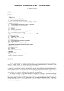 1 Una concepción puramente social del valor y el trabajo productivo