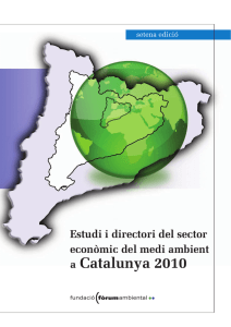 Estudi i directori del sector del medi ambient a Catalunya 2010