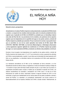 El Niño/La Niña hoy - Agencia Estatal de Meteorología