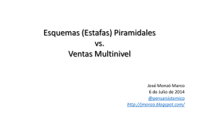 Esquemas Piramidales vs. Ventas Multinivel en Pdf