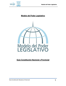 Modelo del Poder Legislativo Guía Constitución Nacional y Provincial