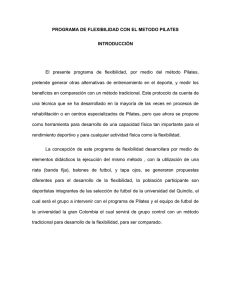 PROGRAMA DE FLEXIBILIDAD CON EL METODO PILATES