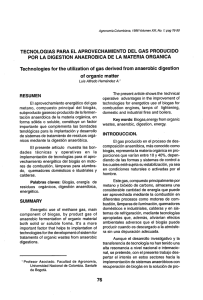 TECNOLOGIAS PARA EL APROVECHAMIENTO DEL GAS