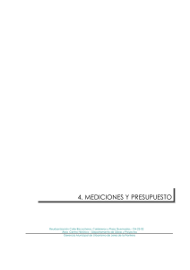 4. MEDICIONES Y PRESUPUESTO