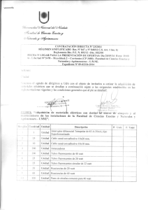 Día 28105!14 Hora: 10:00 Av. Libertad N“ 5670 — Monoblock 2