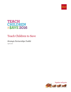 Teach Children to Save - 1000 Churches Connected