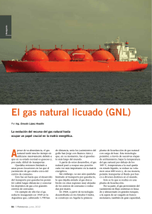 El gas natural licuado (GNL)