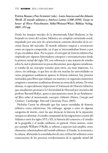 Pieper, Renate y Peer Schmidt (eds.). Latin America and the Atlantic