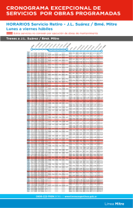 RETIRO - SUAREZ MITRE Horarios pasajeros nuevo 2015