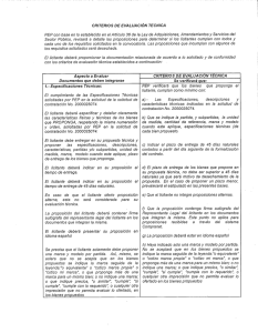 criterios de evaluacion