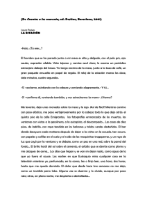 (De Cuentos a los cuarenta, ed. Destino, Barcelona, 2001) LA