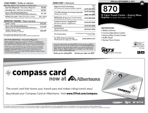 compass card - San Diego Metropolitan Transit System