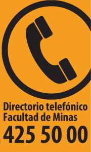 Directorio telefónico Facultad de Minas