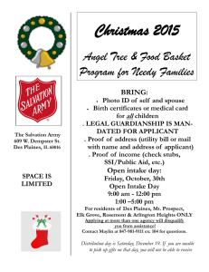 Christmas 2015 - The Salvation Army Des Plaines Corps