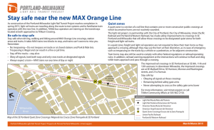 MAX Orange Line Safety Fact Sheet