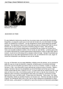 José Ortega y Gasset: Meditación del marco