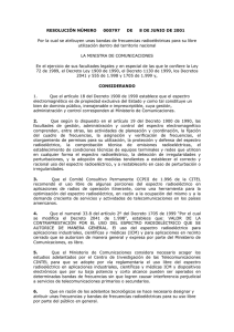 RESOLUCIÓN NÚMERO 000797 DE 8 DE JUNIO DE 2001 Por la