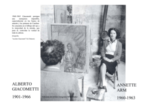 ALBERTO GIACOMETTI 1901-1966 ANNETTE ARM 1960-1963