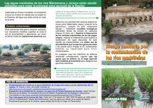 Riesgo sanitario por la contaminación de los ríos madrileños Riesgo