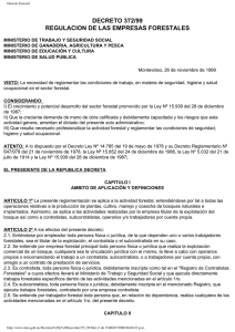 Decreto Forestal - Ministerio de Trabajo