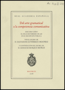 Del arte gramatical a la competencia comunicativa