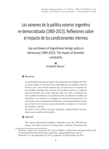 Los vaivenes de la política exterior argentina re