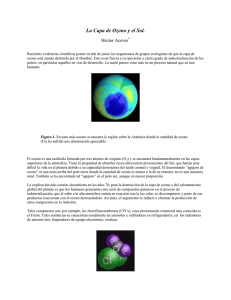 La Capa de Ozono y el Sol. - Instituto de Astronomía Ensenada