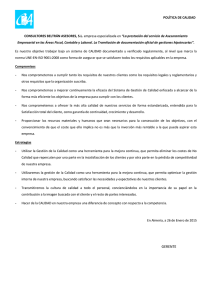política de calidad - Asesoría Beltrán Almería