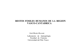 Restos fósiles humanos de la región Vasco